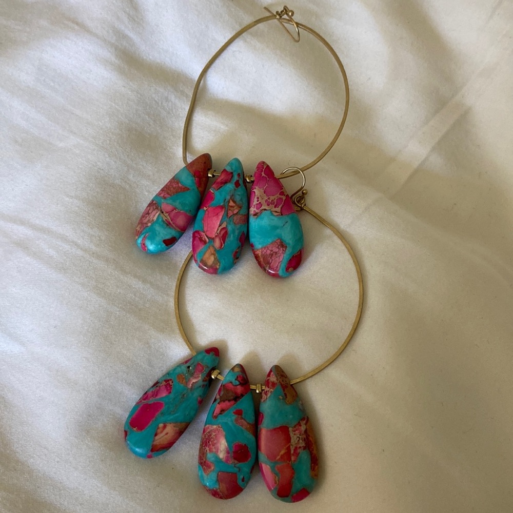 Fun hoop earrings